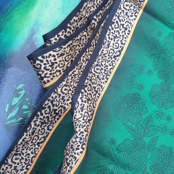 Fashion Tiger Leopard Floral Print Shawl Women Formal Casual Wrap Accessory Gift - Picture 3 of 5